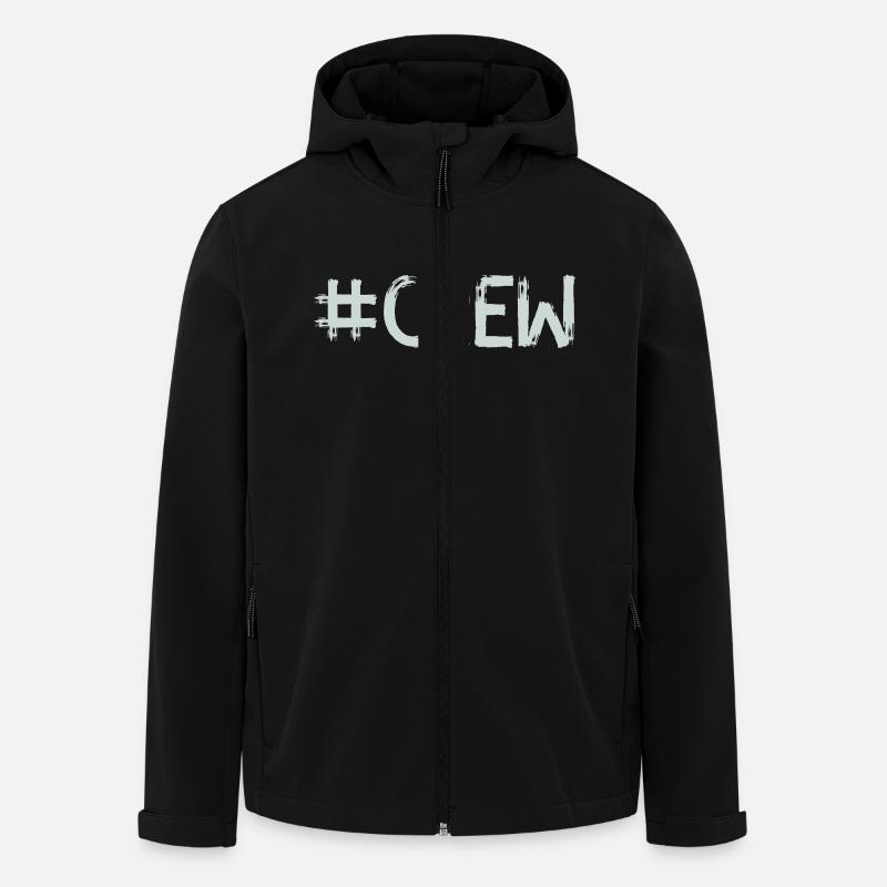 Crew 1 - Men’s Recycled Softshell Jacket by Stanley/Stella - black