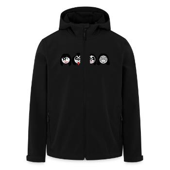 Kiss Icons dd print - Veste softshell homme en polyester recyclé Stanley/Stella - noir - Devant - AI Model Male 185 light (185cm)
