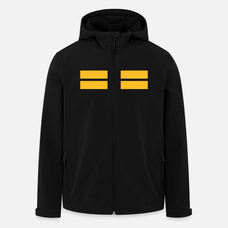 Oberleutnant zur See - Recycelte Männer Softshell-Jacke von Stanley/Stella - Schwarz