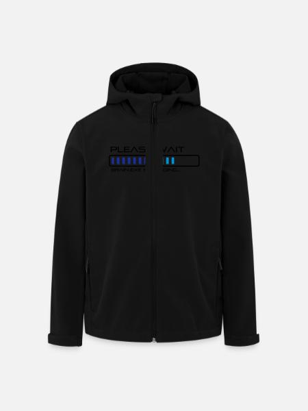 spruch_brain_exe_2 - Recycelte Männer Softshell-Jacke von Stanley/Stella - Schwarz
