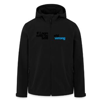 if I agreed with you we'd both be wrong - Veste softshell homme en polyester recyclé Stanley/Stella - noir - Devant - AI Model Male 185 light (185cm)