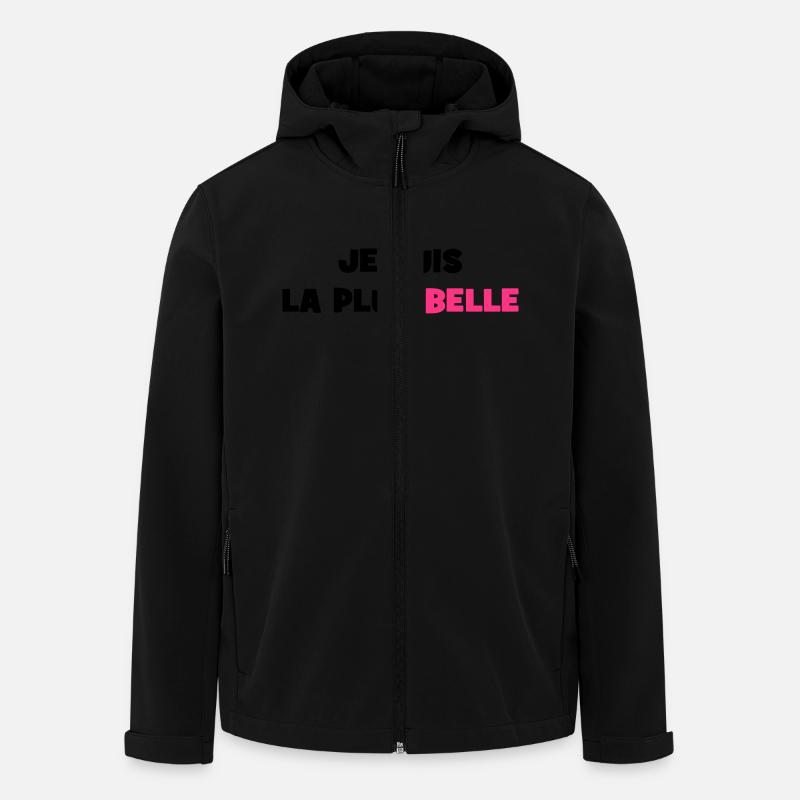 Je suis la plus belle - Veste softshell homme en polyester recyclé Stanley/Stella - noir