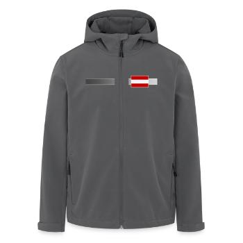 Banner & Flag Austria - Men’s Recycled Softshell Jacket by Stanley/Stella - anthracite - Front - AI Model Male 185 light (185cm)