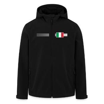 Banner & Flag Italy - Men’s Recycled Softshell Jacket by Stanley/Stella - black - Front - AI Model Male 185 light (185cm)