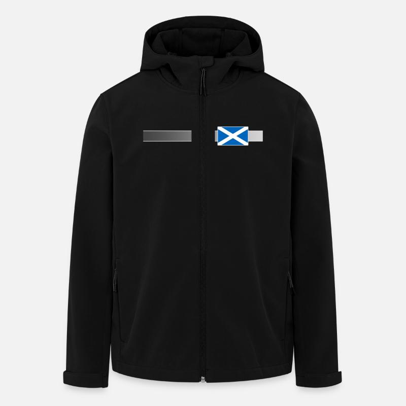 Banner & Flagge Schottland - Recycelte Männer Softshell-Jacke von Stanley/Stella - Schwarz