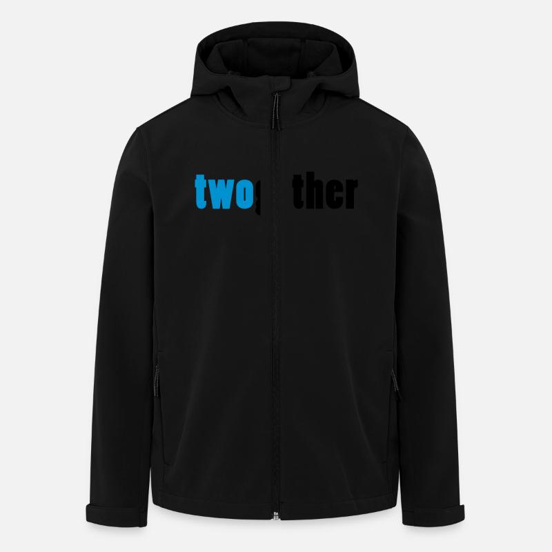 twogether - Men’s Recycled Softshell Jacket by Stanley/Stella - black