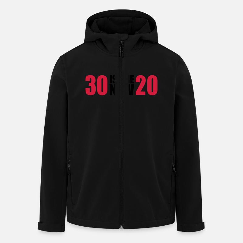 30 Anniversaire - Veste softshell homme en polyester recyclé Stanley/Stella - noir