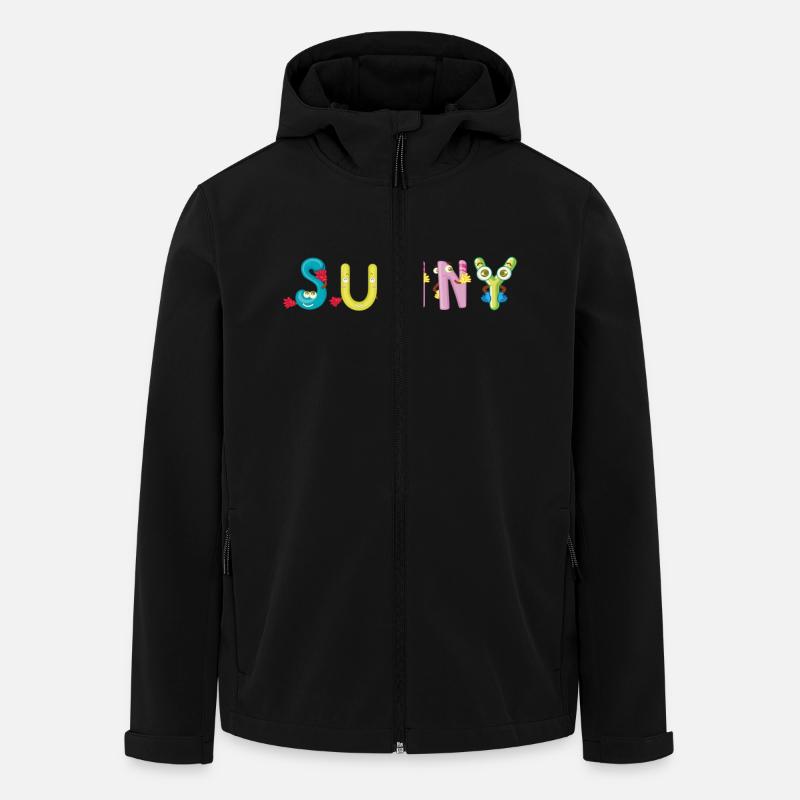 Sunny - Recycelte Männer Softshell-Jacke von Stanley/Stella - Schwarz