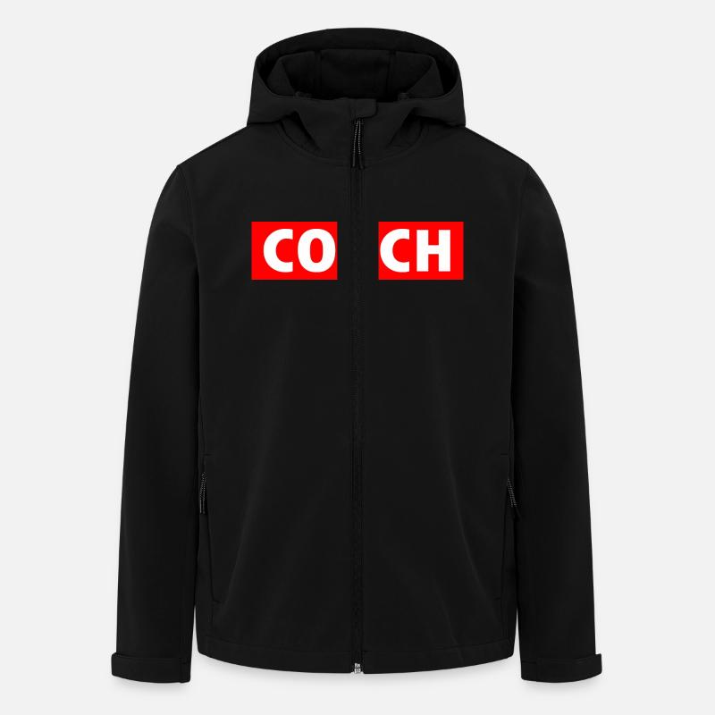 Coach - Men’s Recycled Softshell Jacket by Stanley/Stella - black