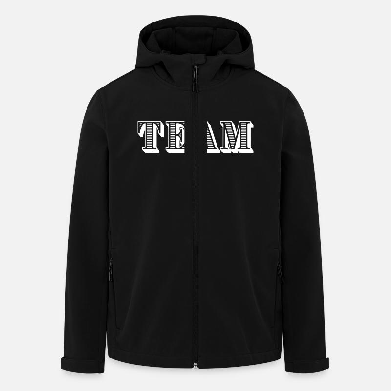 Team - Recycelte Männer Softshell-Jacke von Stanley/Stella - Schwarz