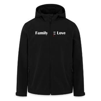 Family Is Formed From Love Not Blood - Men’s Recycled Softshell Jacket by Stanley/Stella - black - Front - AI Model Male 185 light (185cm)