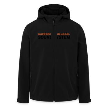 sylssl.ai - Veste softshell homme en polyester recyclé Stanley/Stella - noir - Devant - AI Model Male 185 light (185cm)