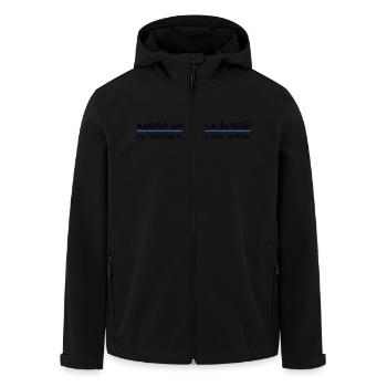 Of course I'm going to hell! The devil has - Men’s Recycled Softshell Jacket by Stanley/Stella - black - Front - AI Model Male 185 light (185cm)