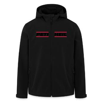 petri_heil_zu2 - Recycelte Männer Softshell-Jacke von Stanley/Stella - Schwarz - Vorne - AI Model Male 185 light (185cm)