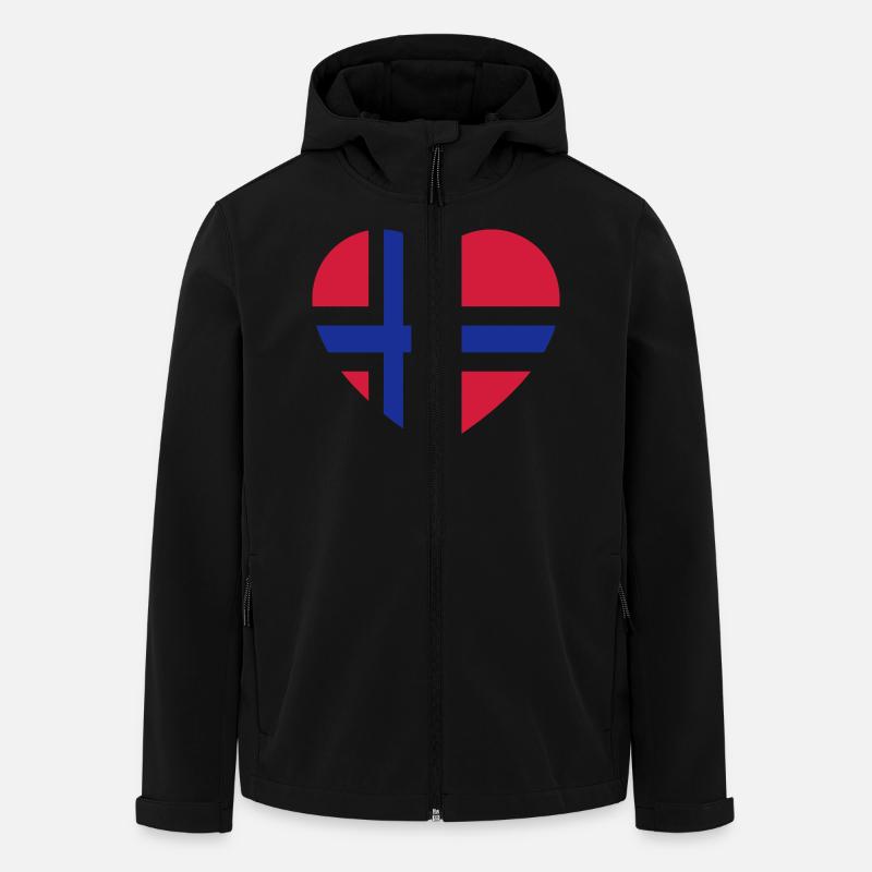 norvege - Veste softshell homme en polyester recyclé Stanley/Stella - noir