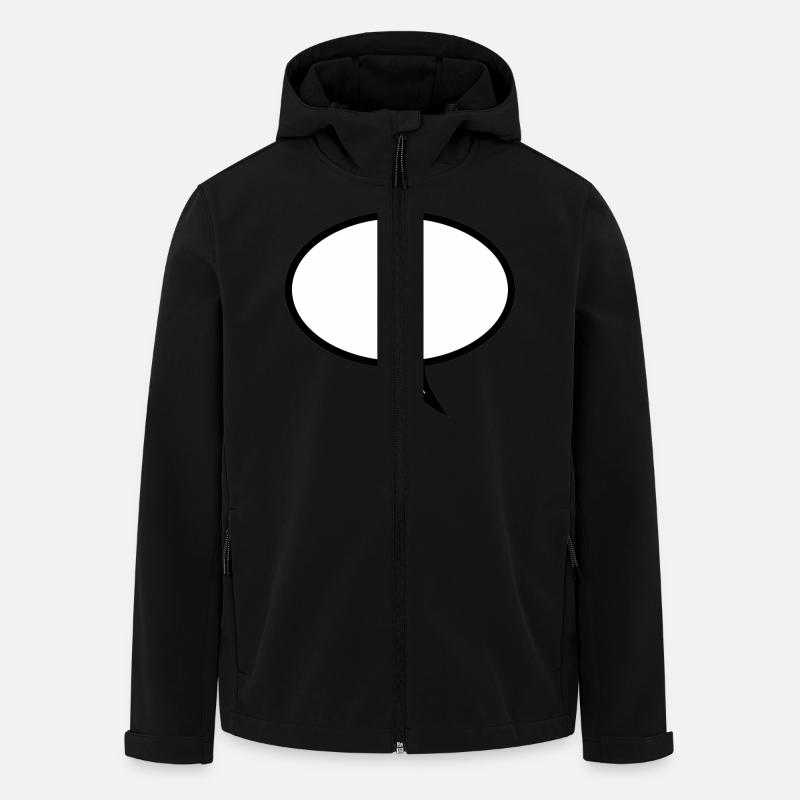 SpeechBubbleDesign - Men’s Recycled Softshell Jacket by Stanley/Stella - black