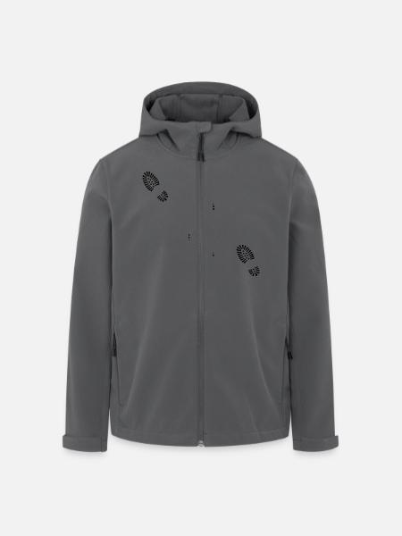 fodspor sko - Stanley/Stella herre softshelljakke i genanvendt polyester - sort