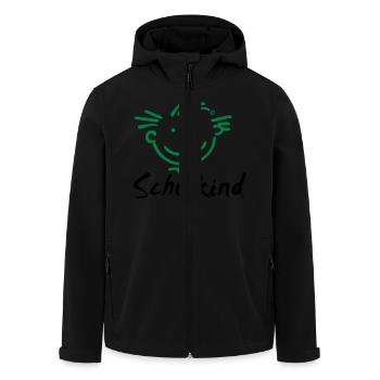 Junge Schulkind - Recycelte Männer Softshell-Jacke von Stanley/Stella - Schwarz - Vorne - AI Model Male 185 light (185cm)
