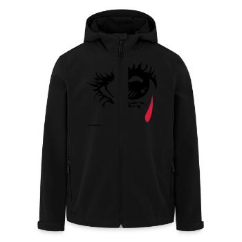 crying_eye - Veste softshell homme en polyester recyclé Stanley/Stella - noir - Devant - AI Model Male 185 light (185cm)