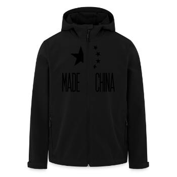 Made in China - Veste softshell homme en polyester recyclé Stanley/Stella - noir - Devant - AI Model Male 185 light (185cm)