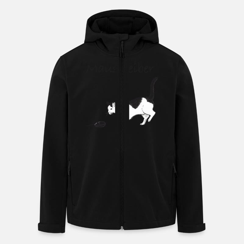 Maustreiber - Recycelte Männer Softshell-Jacke von Stanley/Stella - Schwarz
