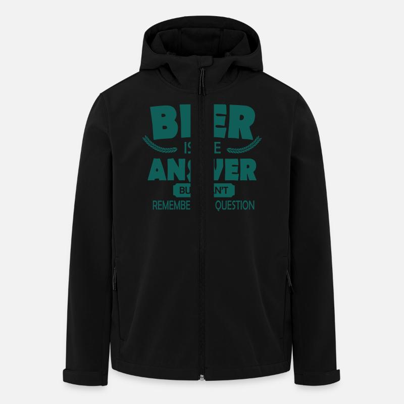 Beer is the answer - Recycelte Männer Softshell-Jacke von Stanley/Stella - Schwarz
