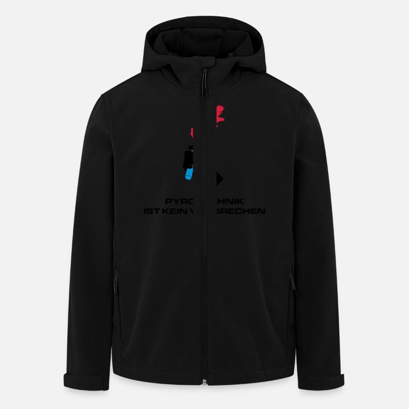 Pyrotechnik - Recycelte Männer Softshell-Jacke von Stanley/Stella - Schwarz