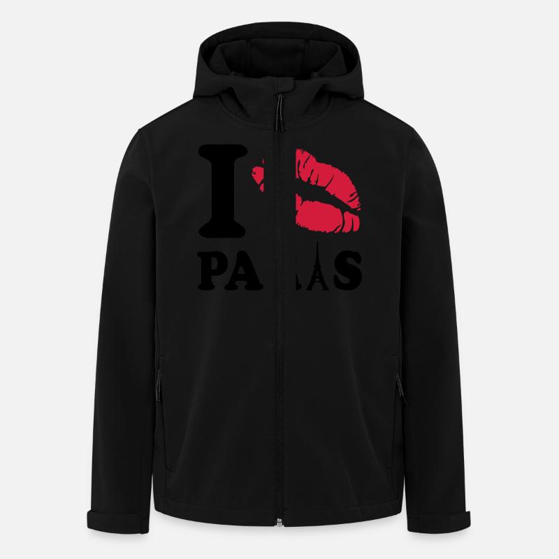 i love paris - Men’s Recycled Softshell Jacket by Stanley/Stella - black