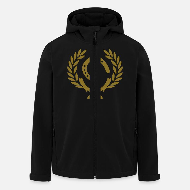 pferd hufeisen - Recycelte Männer Softshell-Jacke von Stanley/Stella - Schwarz