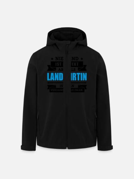 Funshirt Landwirtin - Recycelte Männer Softshell-Jacke von Stanley/Stella - Schwarz
