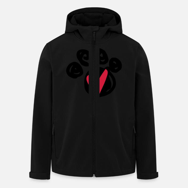 pfoterl - Recycelte Männer Softshell-Jacke von Stanley/Stella - Schwarz