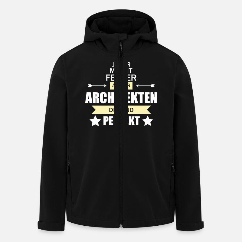 Architekt - Recycelte Männer Softshell-Jacke von Stanley/Stella - Schwarz