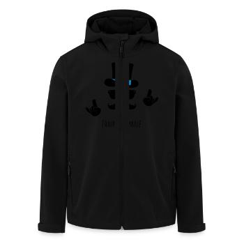 équipe marié - Veste softshell homme en polyester recyclé Stanley/Stella - noir - Devant - AI Model Male 185 light (185cm)