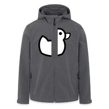 duck101 - Recycelte Männer Softshell-Jacke von Stanley/Stella - Schwarz - Vorne - AI Model Male 185 light (185cm)