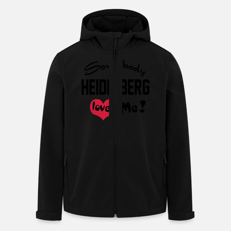 heidelberg - Recycelte Männer Softshell-Jacke von Stanley/Stella - Schwarz