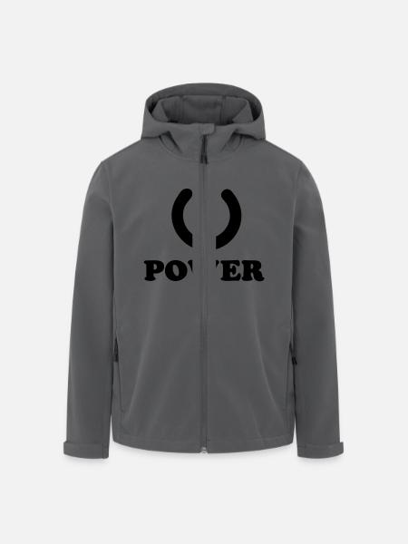 power - Recycelte Männer Softshell-Jacke von Stanley/Stella - Schwarz