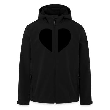 heart - Veste softshell homme en polyester recyclé Stanley/Stella - noir - Devant - AI Model Male 185 light (185cm)