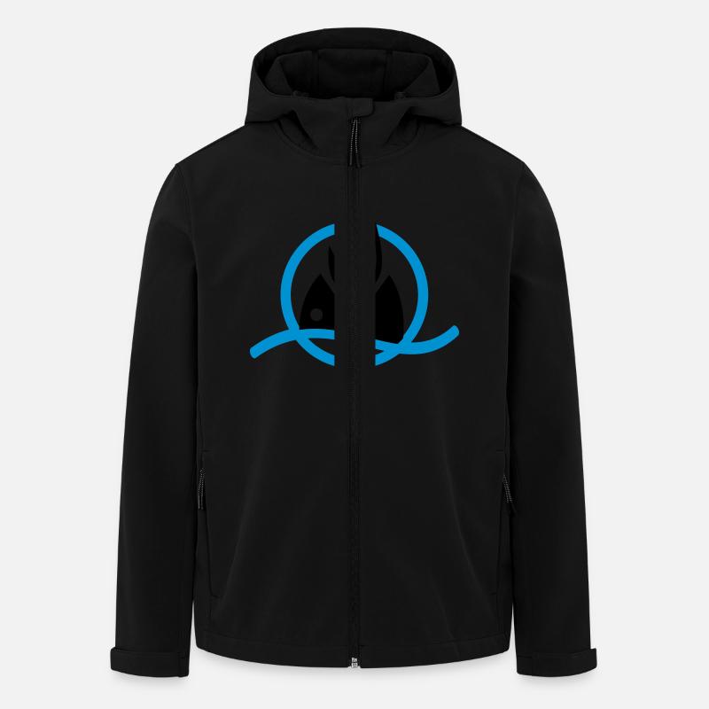 Pêche - Veste softshell homme en polyester recyclé Stanley/Stella - noir