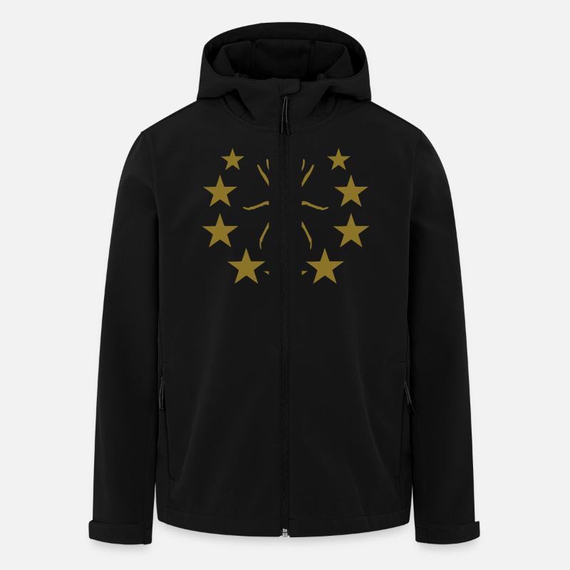 aunt star - Recycelte Männer Softshell-Jacke von Stanley/Stella - Schwarz