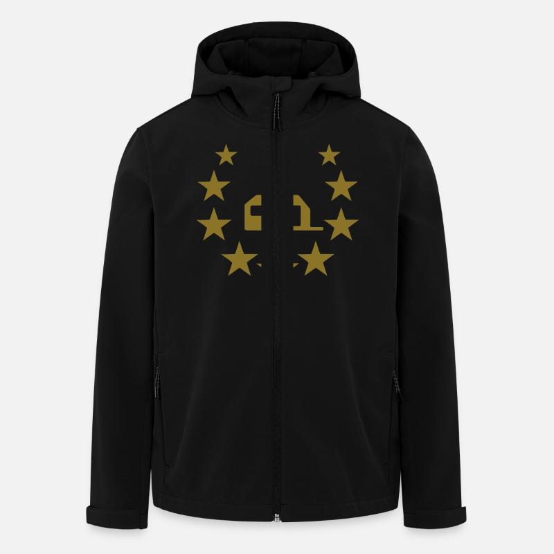camper camping star - Recycelte Männer Softshell-Jacke von Stanley/Stella - Schwarz
