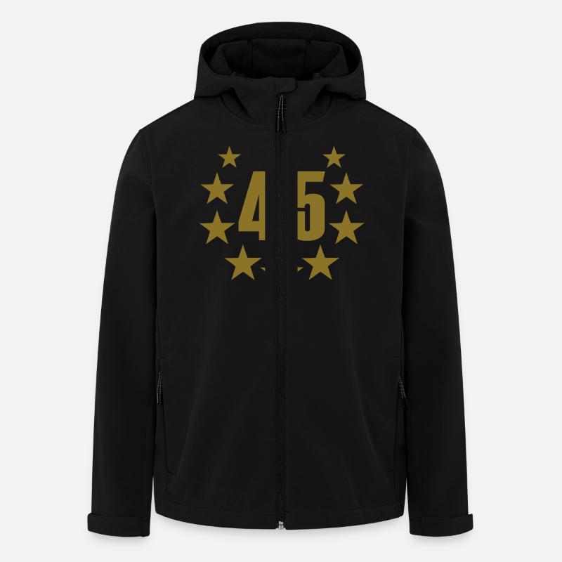 45 deluxe - Men’s Recycled Softshell Jacket by Stanley/Stella - black