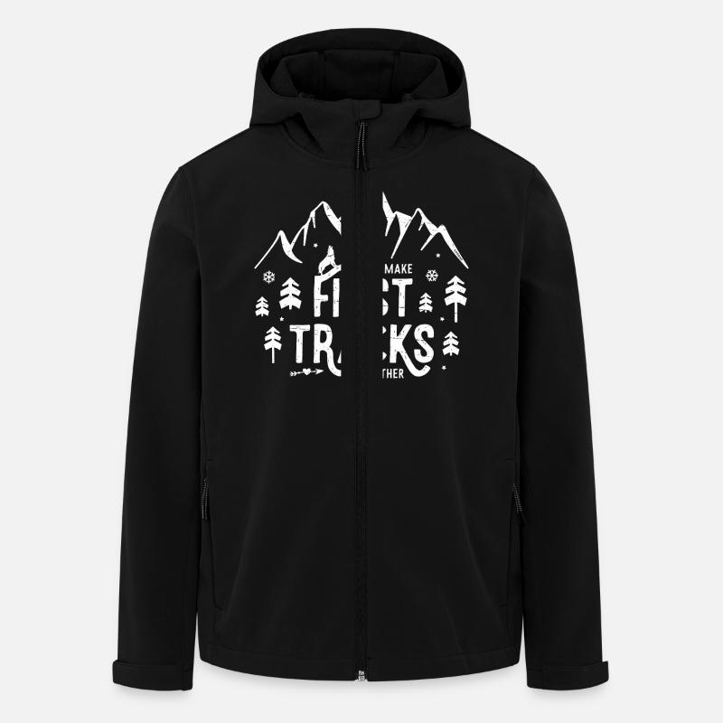 First Tracks - Recycelte Männer Softshell-Jacke von Stanley/Stella - Schwarz