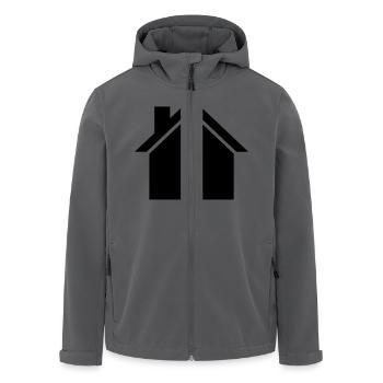 Haus - Recycelte Männer Softshell-Jacke von Stanley/Stella - Schwarz - Vorne - AI Model Male 185 light (185cm)
