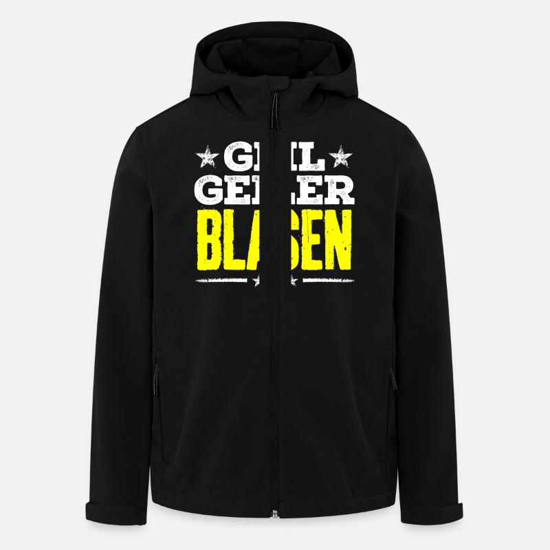 blasen - geil - Recycelte Männer Softshell-Jacke von Stanley/Stella - Schwarz