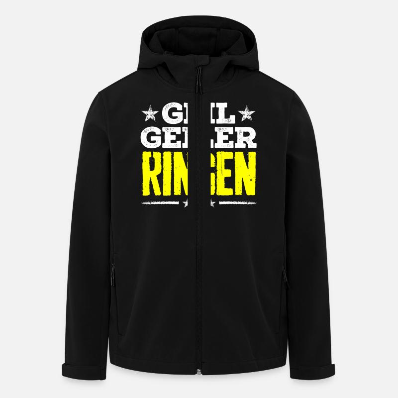 ringen - geil - Recycelte Männer Softshell-Jacke von Stanley/Stella - Schwarz