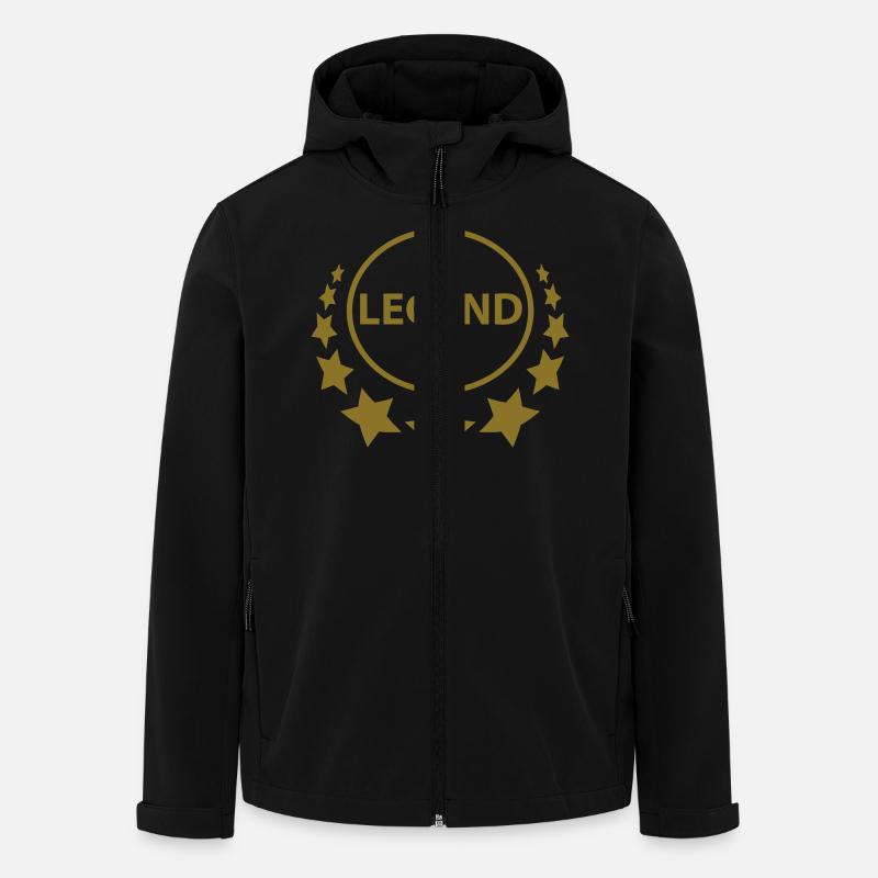 legend - Veste softshell homme en polyester recyclé Stanley/Stella - noir