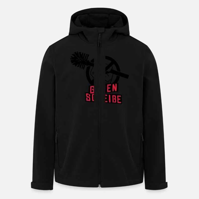 gegen scheiße - Veste softshell homme en polyester recyclé Stanley/Stella - noir