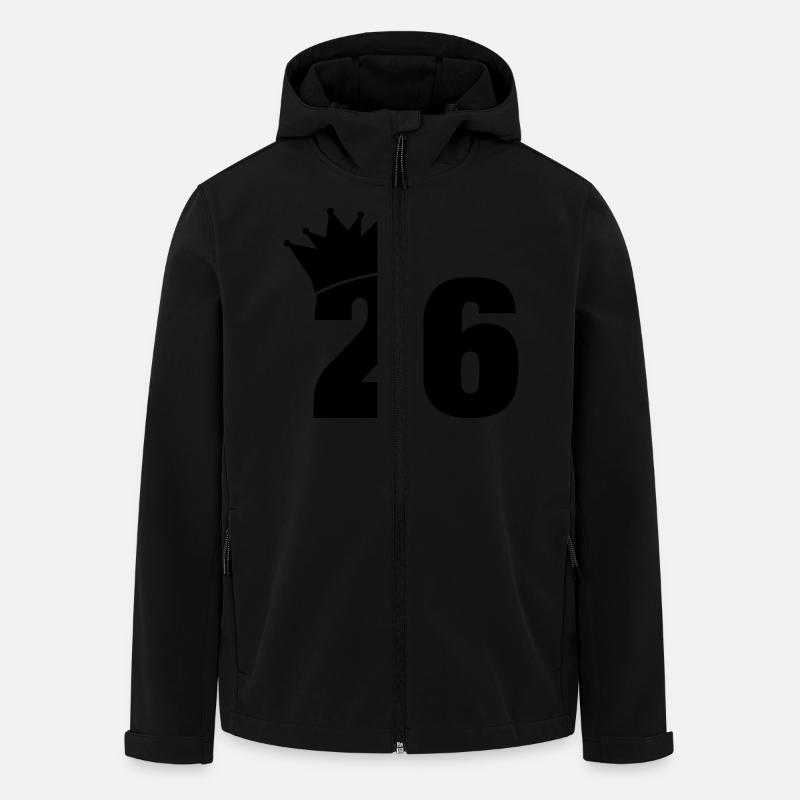 26_krone_f1 - Veste softshell homme en polyester recyclé Stanley/Stella - noir