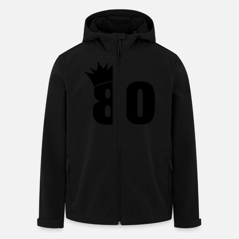 80_krone_f1 - Men’s Recycled Softshell Jacket by Stanley/Stella - black