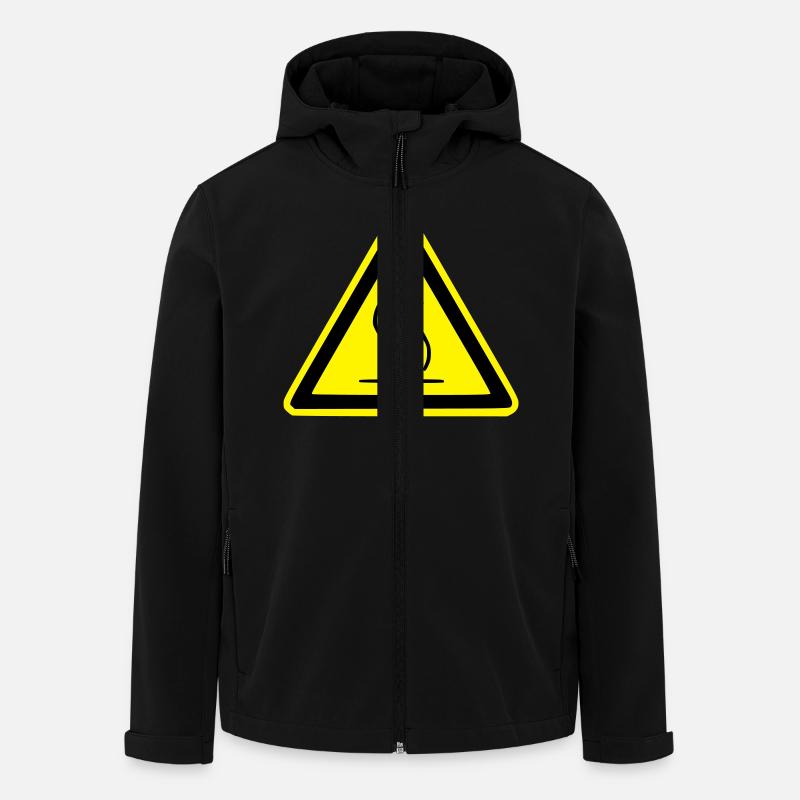 hot surface - Recycelte Männer Softshell-Jacke von Stanley/Stella - Schwarz